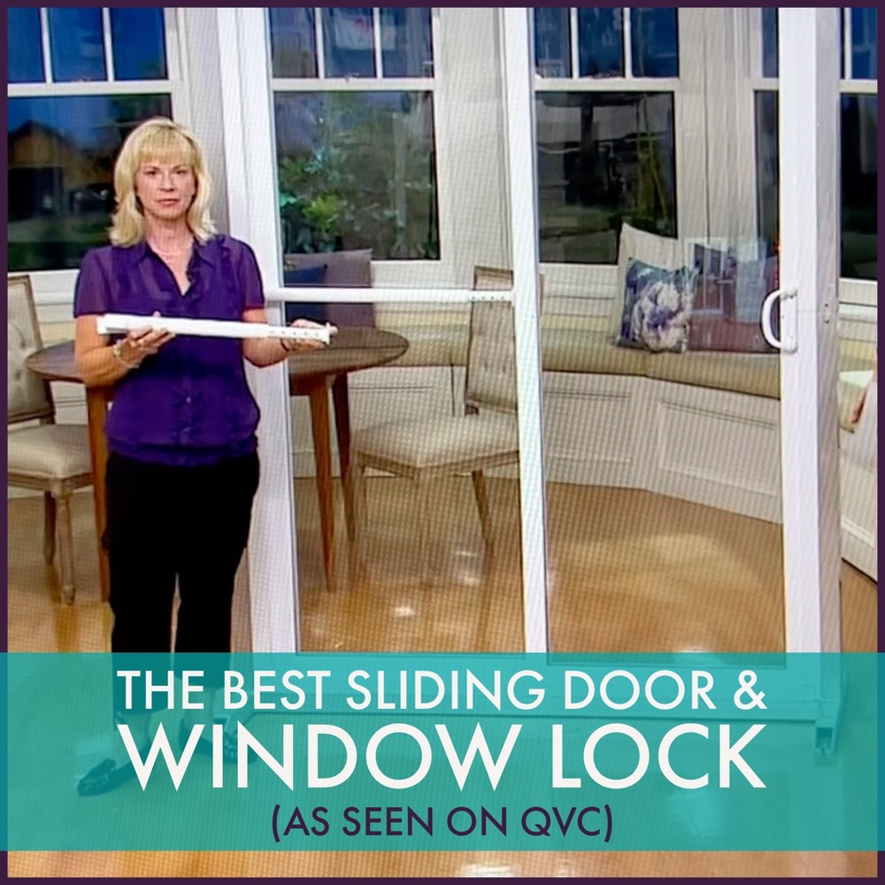 LARGE Sliding Glass Door Lock for Patio Door, Sliding Window lock, Security bar